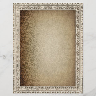Vintage Paisley Papper Letterhead