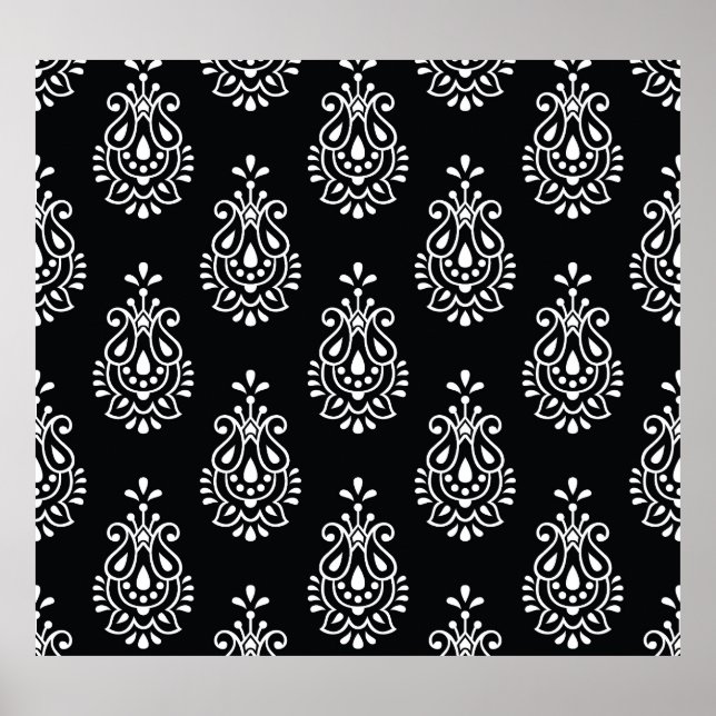 Vintage paisley, sömlös elegant mönster. poster (Framsidan)