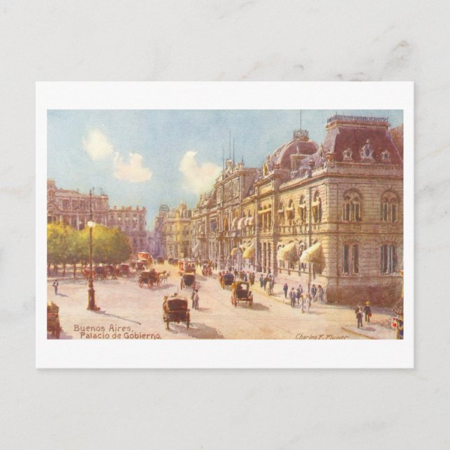 Vintage Palacio de Gobierno, Buenos Aires Vykort (Framsida)