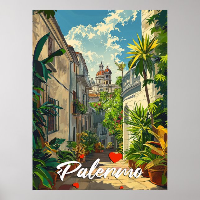 Vintage Palermo Poster (Framsidan)