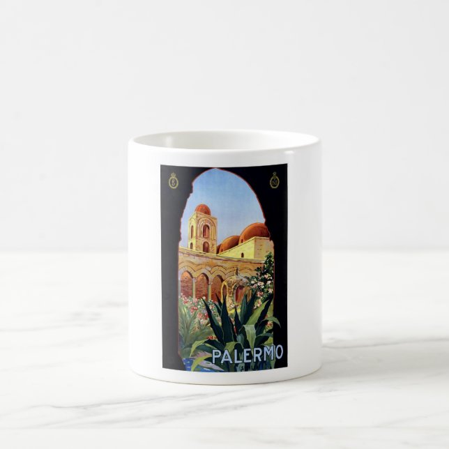 Vintage Palermo Sicilia Kaffemugg (Center)