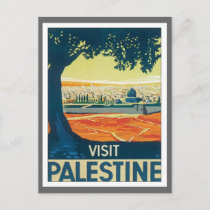 Vintage Palestina Mellan östern Vykort
