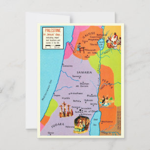 Vintage Palestinas vykort