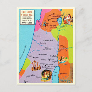 Vintage Palestinas vykort