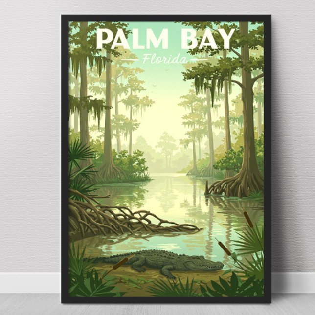 Vintage Palm Bay Florida Poster (Skapare uppladdad)