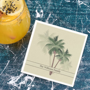 Vintage Palm Trees Pappersservett