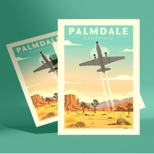 Vintage Palmdale California Vykort