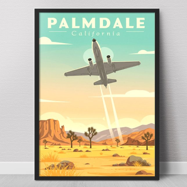 Vintage Palmdale Kalifornien Poster (Skapare uppladdad)