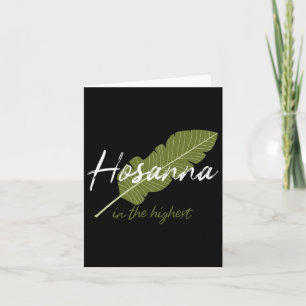 Vintage palmsöndagen Hosanna In The Highest Christ Kort