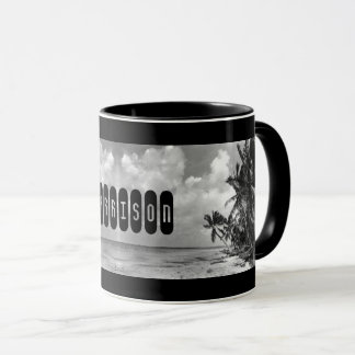 Vintage Palmträd Personlig Mugg