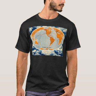 Vintage PanAm World-rutter poster T Shirt
