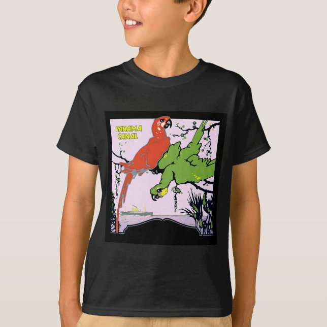 Vintage Panama Canal Travel T Shirt (Framsida)
