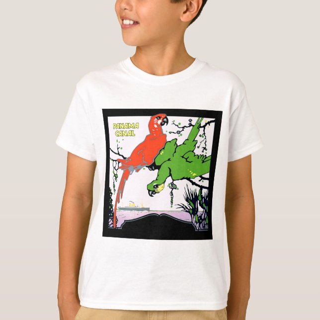 Vintage Panama Canal Travel T Shirt (Framsida)