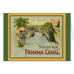 Vintage Panama Hälsningskort