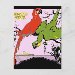 Vintage Panama-kanalen Vykort
