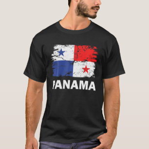 Vintage Panama Panamanian Flagga Support Panam T Shirt