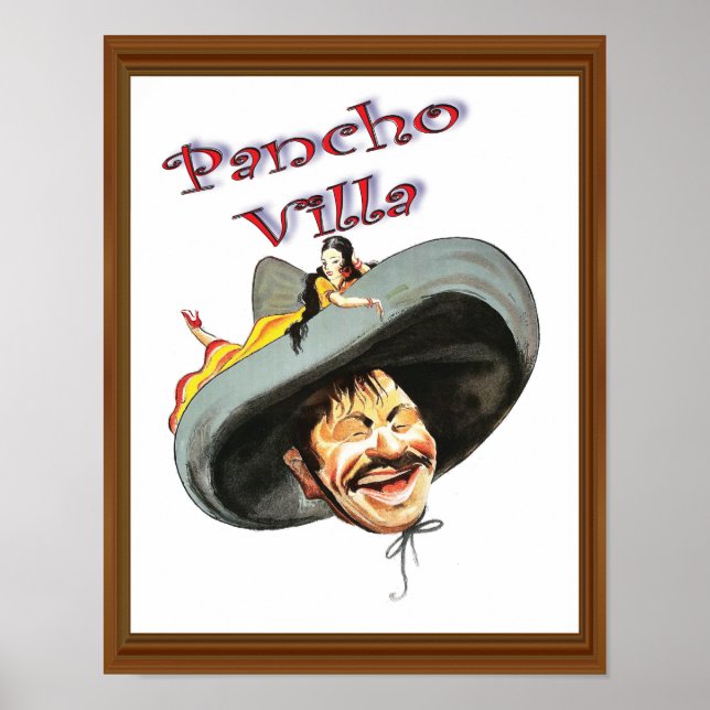 Vintage Pancho Villa Poster (Framsidan)