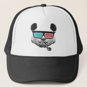 Vintage panda 3-D-glas Keps