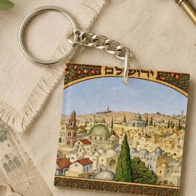 Vintage Panorama över Jerusalem (Skapare uppladdad)