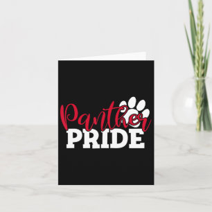 Vintage Panthers School Sports Namn Spirit tillbak Kort