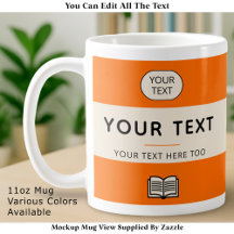 Vintage Paperback Layout Custom Name Title Orange