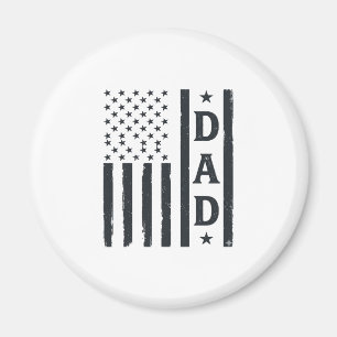 Vintage Pappa Amerikansk Flagga Vektor Design_1 Magnet