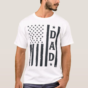 Vintage Pappa Amerikansk Flagga Vektor Design_1 T Shirt