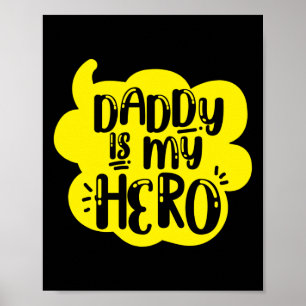 Vintage pappa är min Hero Poster