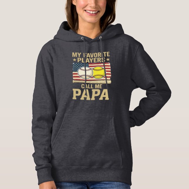 Vintage Pappa Baseball Softboll Spelare Tröja Desi (Framsida)