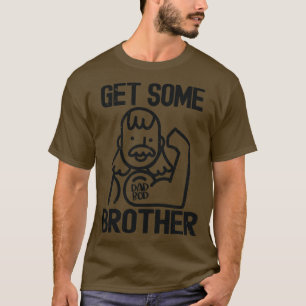 Vintage Pappa Bod Humor får lite broder T Shirt