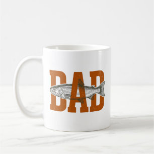Vintage Pappa Fiske Vektor T-Shirt Design_1 Kaffemugg