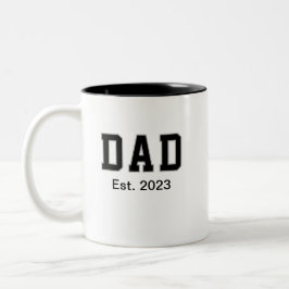 Vintage Pappa Grundad Present Två-Tonad Mugg