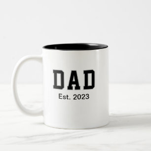 Vintage Pappa Grundad Present Två-Tonad Mugg