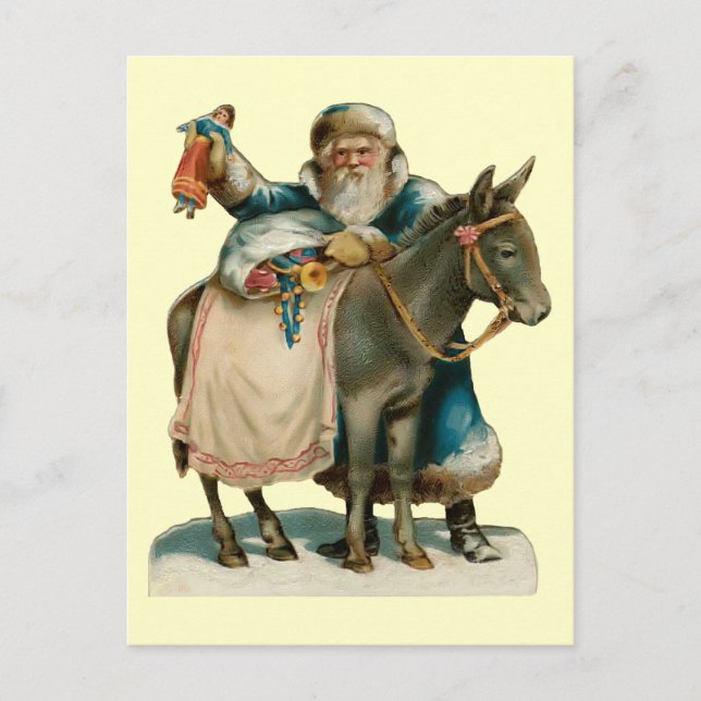 Vintage Pappa jul vykort (Framsida)