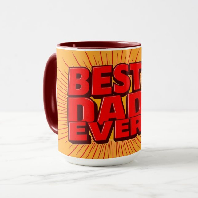 Vintage Pappa Kaffemugg | Anpassningsbar (Framsida vänster)