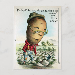 Vintage pappa Potato Vykort
