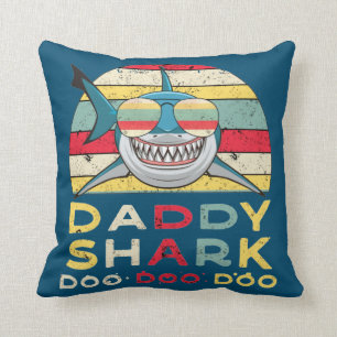 Vintage Pappa Shark "Doo Doo Doo" Kudde