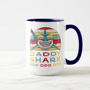 Vintage pappa Shark "Doo Doo Doo" Mugg