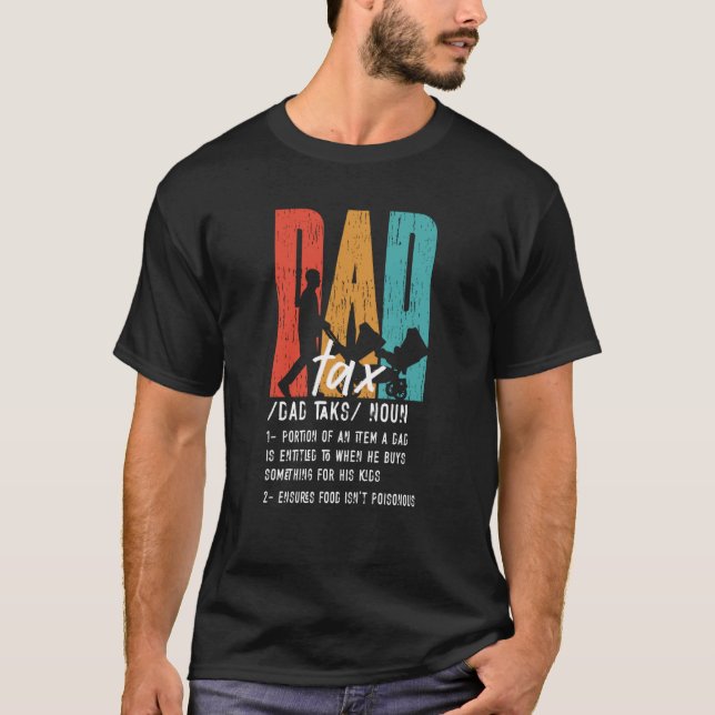 Vintage Pappa Skattedefinition Manar Fars dag T Shirt (Framsida)