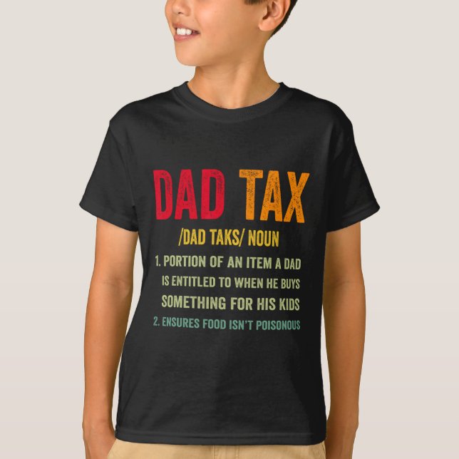 Vintage Pappa Skatteläsningsdefinitionsapparat Cit T Shirt (Framsida)