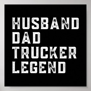 Vintage Pappa Trucker Say Poster