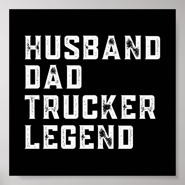 Vintage Pappa Trucker Say Poster (Framsidan)