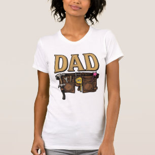 Vintage Pappas Verktygsbälte Fars Dag T Shirt