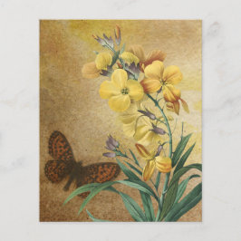 Vintage Papper botaniskt skrapbok