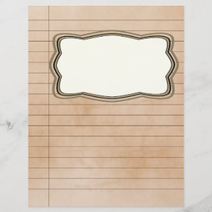 Vintage Papper med Bild-ruta