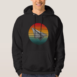Vintage Pappersflygplan Hoodie