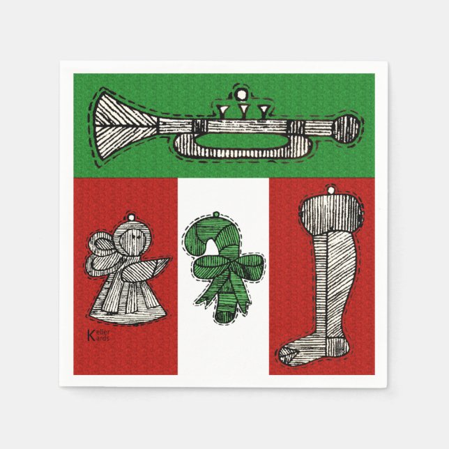 Vintage Pappersservett (Framsidan)