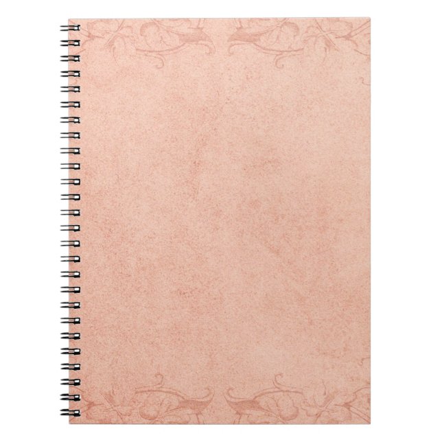 Vintage pappra ram-prydnadsföremål anteckningsbok (Framsidan)