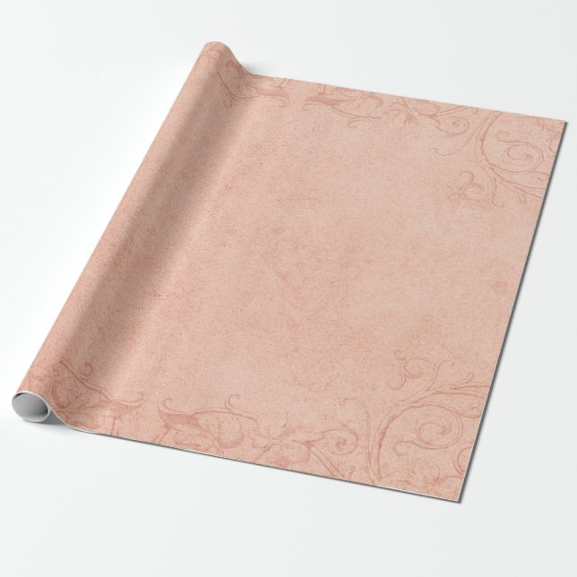 Vintage pappra ram-prydnadsföremål presentpapper (Utrullad)