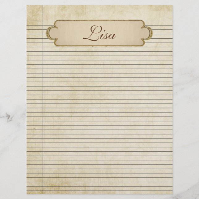 Vintage Papprare Linjer (Framsida)